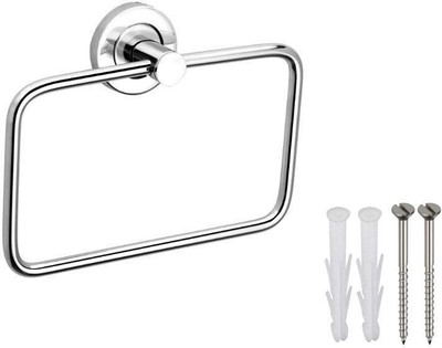 FORSQUARE by FORSQUARE S-TR-01 Towel ring with screw pack of 6 Towel Holder(Steel)