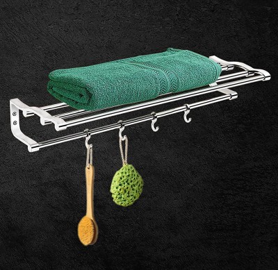 Impulse by Plantex Towel Rack for Bathroom/Towel Stand/Hanger/Bathroom Accessories (24 Inch) Chrome Towel Holder(Stainless Steel)