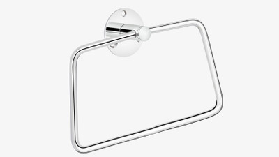 GLOXY by GLOXY Premium Quality Chrome Finish Stainless Steel Towel/Napkin Rod Holder Steel Towel Holder(Stainless Steel)