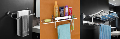ADONZ NWM_Towel_Holder_0798 Silver Towel Holder(Stainless Steel)