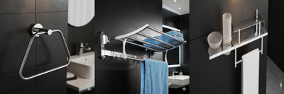 ADONZ NWM_Towel_Holder_0547 Silver Towel Holder(Stainless Steel)