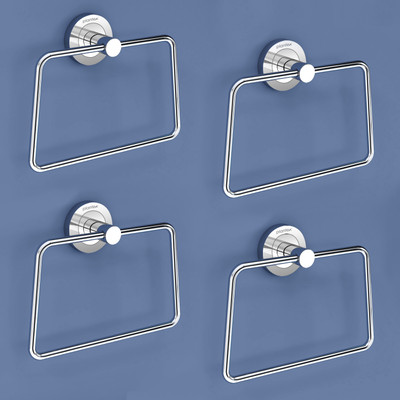 Plantex Towel Hanger/Napkin Ring/Towel Ring/Napkin Holder/Bathroom Accessories Silver Towel Holder(Stainless Steel)