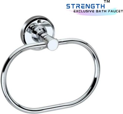 Strength by pinnu SDS-04 Stainless Steel Towel Ring for Bathroom/Wash Basin/Napkin-Towel Hanger/Bathroom Accessories (Chrome-Oval) - Pack of 1 SILVER Towel Holder(Stainless Steel)