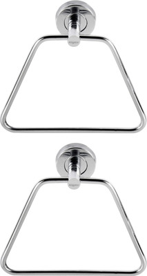 Alligator Towel Ring For Wash Basin/Napkin Hanger/Bathroom Accessories Triangle (Set Of 2) Silver Towel Holder(Stainless Steel)