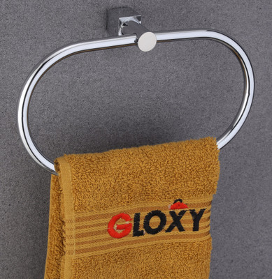 GLOXY by GLOXY Premium Wall Mount Napkin Holder/Towel Ring For Kitchen, Basin Area & Washroom Silver Towel Holder(Stainless Steel)