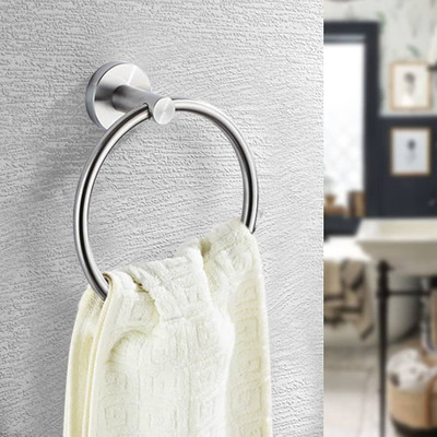Shreeji TWRDS-8453 Silver Towel Holder(Stainless Steel)