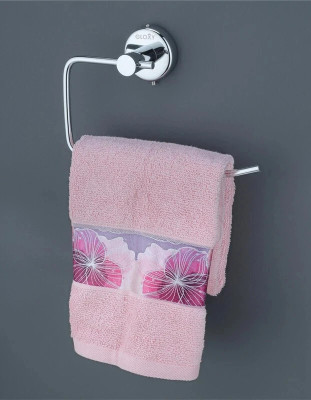 GLOXY by GLOXY Towel Ring for Bathroom/Napkin-Towel Hanger/Wash Basin/Bathroom Accessories, Standard Grade Stainless Steel (Silver/Chrome-Half Square) Silver Towel Holder(Stainless Steel)