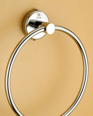 Flipkart SmartBuy Stainless Steel Round Towel Ring for Bathroom/Wash Basin for Napkin (pack of 1) silver Towel Holder(Stainless Steel)