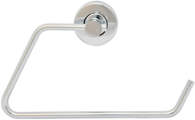 FORSQUARE HARDWARE PRODUCTS Napkin Ring(Silver Chrome) - Pack of 1 Silver Towel Holder(Stainless Steel)