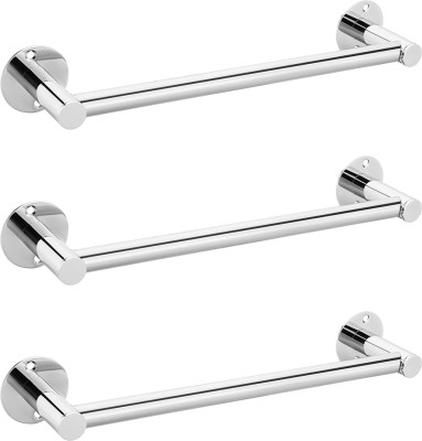 FORTUNE Towel Bar | Bathroom Towel Rod Holder| Wall Mounted Hand Towel Rail for Washroom 24 inch 3 Bar Towel Rod(Stainless Steel Pack of 3)