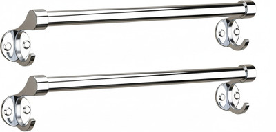 Harigario 24 inch 2 Bar Towel Rod(Aluminium, Stainless Steel)
