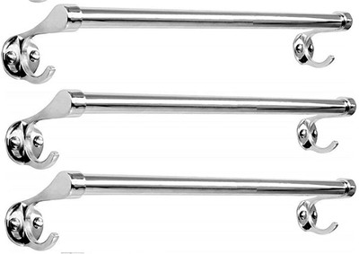 QUXOZO 24 inch 3 Bar Towel Rod(Stainless Steel Pack of 3)