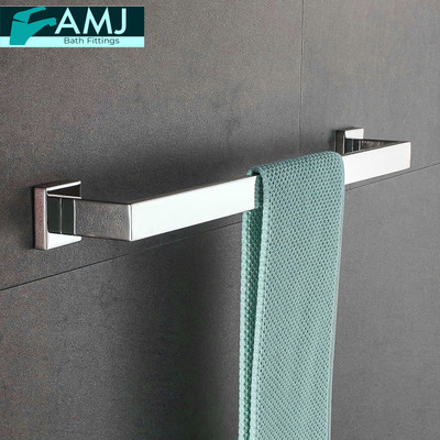 AMJ 18 inch 1 Bar Towel Rod(Stainless Steel Pack of 1)