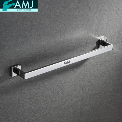 AMJ 24Inches 304Stainless Steel/Towel Rod for Bathroom/Towel Bar/Towel Hanger 24 inch 1 Bar Towel Rod(Stainless Steel Pack of 1)