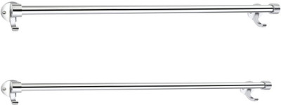 ANALEX Towel hanger 24 inch 2 Bar Towel Rod(Aluminium Pack of 2)