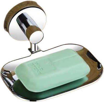 FORSQUARE HARDWARE PRODUCTS 304 New Design Stainless Steel single soap dish for bathroom (pack of 1)(Silver)