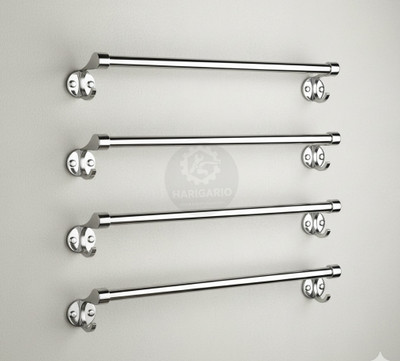 Harigario Harigario 24-Inch 24 inch 4 Bar Towel Rod(Aluminium, Stainless Steel Pack of 4)