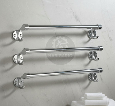 Harigario Harigario 24-Inch 24 inch 3 Bar Towel Rod(Aluminium, Stainless Steel Pack of 3)