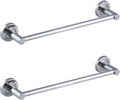 FORTUNE Towel Bar | Bathroom Towel Holder Rod| Wall Mounted Hand Towel Rail for Washroom 24 inch 2 Bar Towel Rod(Stainless Steel Pack of 2)