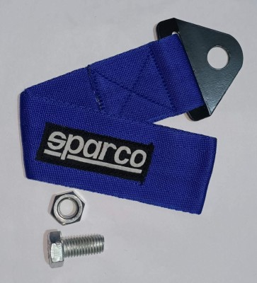 Auto MT BLUE SPARCO TOW BELT CAR TRUCK Universal Strap Tow Hook Towing Belt 0.2 m Towing Cable(Nylon, 1500 kg Pull Capacity)