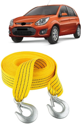 BROTHERTWO 3 Ton Heavy Duty Tow Strap – 4M Strong Cable for Ford Figo 2008 Onward 4 m Towing Cable(Polyester, 3000 kg Pull Capacity)