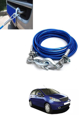 CCMM 4M/7Ton Heavy Duty Pull Capacity Blue Towing Cable For Vehicle-299 4 m Towing Cable(Steel, 7000 kg Pull Capacity)