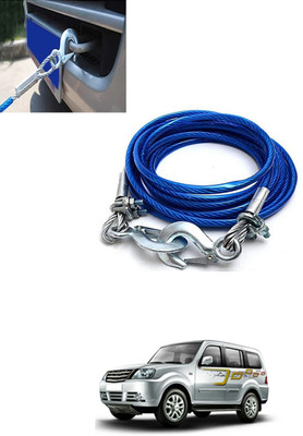 CCMM 4M/7Ton Heavy Duty Pull Capacity Blue Towing Cable For Vehicle-121 4 m Towing Cable(Steel, 7000 kg Pull Capacity)