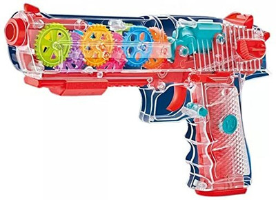 valuableplus 1Pc Gun Toy, Flashing Light Transparent Toy Gun Concept Gun Toy(Multicolor)
