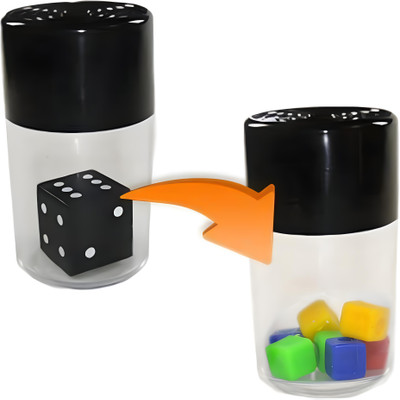 MYSTIFY MAGIK Dice Atomizer/Dice Transformation Magic Tricks | Close-Up Magic Trick kit Dice Color changing Magic Gag Toy(Multiclor)
