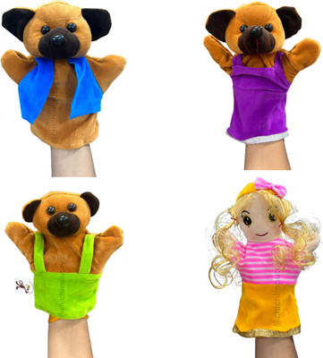 CHI-CHIMPU TOYS Learning Fun with Puppets - Perfect Educational Gift Finger Puppets(Pack of 4)