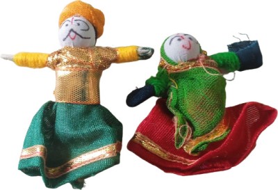 Shyam Diwane Rajasthani COUPLE PUPPETS (Kathputli)/Marionettes Pack of 1 Pairs/2 Pieces Marionettes