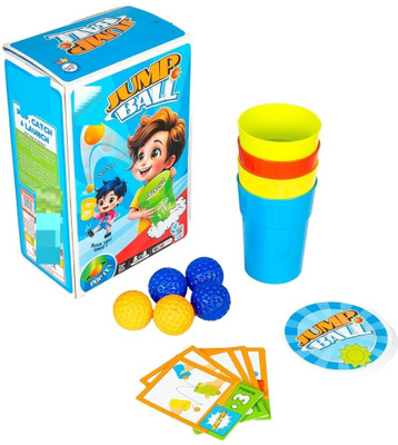 zokato Jump Ball Game Set, Pop It, Catch It & Launch It, Indoor & Outdoor Activity Game Handball