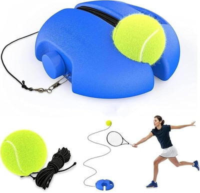 SUVIKSHA Tennis Trainer Set | Self Tennis Practice Ball with String Cricket Trainer Tennis Kit