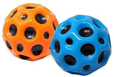 AAHANSHOPPE Crazy High Bouncing Moon Ball Soft Rubber Boys and Girl Pack of 2 RANDOM color Crazy Ball