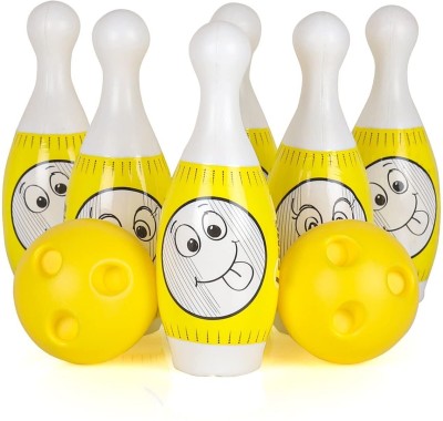 zokato Bowling Game for Kids Toy with 6 Big Pin and 2 Big Ball Bowling Bowling