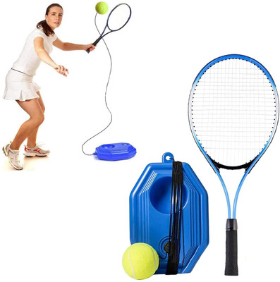 KIDOLOGY Tennis Trainer Rebound Ball with 2 String Balls, Solo Self-Practice Training Kit Tennis