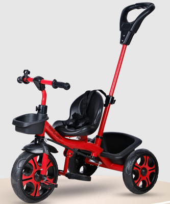 Miss & Chief Adventure Parental Handle Sturdy and Safe for Kids (Ages 2-5yrs) Tricycle(Red)