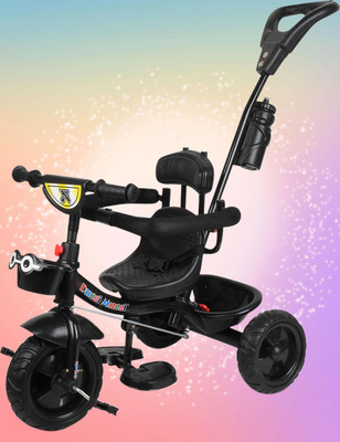 DUGGI MUGGI Cycle for Kids, 1.5 to 5 Years EVA Wheels, Tricycle for Kids, Storage Basket Tricycle(Black)