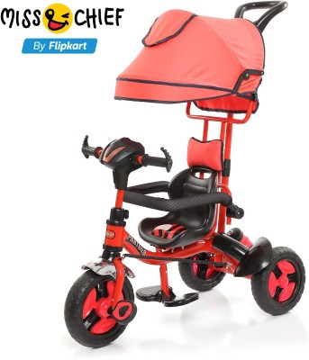 Miss & Chief Miss & Chief by Flipkart Panther 3 in 1 Plug-Play Kids Musical Tricycle Trike PANTHER-3IN1-MNC Tricycle(Red)