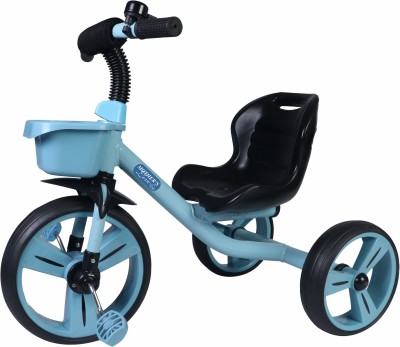 Mother's Love Tricycle for Kids, Plug n Play Trike Rideon with Storage,Boys & Girls 2.5-5 Year 111_DY Tricycle(Black, Blue)