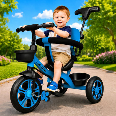 Little Olive Kiddie Kart Tricycle - Safe, Sturdy, And Stylish Ride-On Toy For Kids, Ages 2-5 Tricycle(Black)