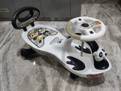 oh baby OH BABY'' BABY PANDA MAGIC CAR WITH BLACK AND WHITE RIDE ON CAR Rideons & Wagons Non Battery Operated Ride On(Multicolor)