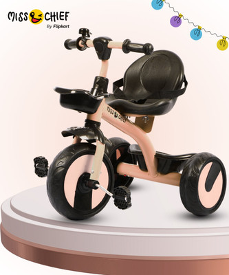 Miss & Chief Pixi Baby Tricycle Sturdy and Safe for Kids with storage baskets (Ages 2-5yrs) Tricycle(Beige)