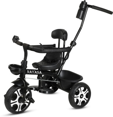 NAYASA Tricycles and Cycles for Kids Cycle for Baby with Parental Control for kids. SB-ST-032-BLACK Tricycle(Black)