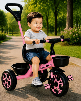 Little Olive Star Rider Tricycle - Safe, Sturdy, And Stylish Ride-On Toy For Kids, Ages 2-5 Tricycle(Pink)