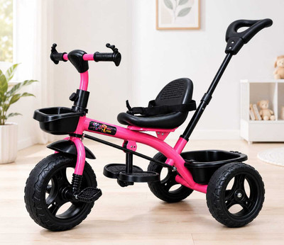 Stepupp TRICYCLE FOR BABY KIDS TODLER CYCLE TRIKE BOYS & GIRL 1,2,3,4,5 YEARS CHILDREN [BB}PHC-077 Tricycle(Pink, Black)