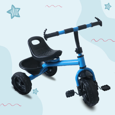 CREW4 Kids|Baby Trike|Tricycle with Storage Basket for Kids|Boys|Girls Age 2 to 5 Year BST 01 RED CR-NEW WB Tricycle(Black, Blue)