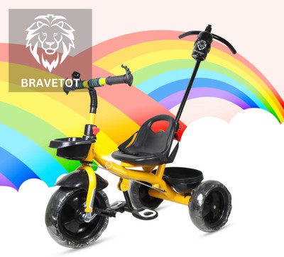 BRAVETOT cycle BLACK BASKET HANDLE MODEL 01 Tricycle(Yellow)