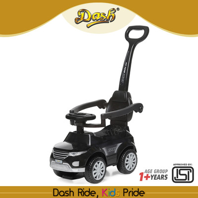 Dash Evok 3in1 Kids Ride On Car, Push Car with Handle, Armrest & Storage for 1+ years DR-250_EVOK Basic_3 IN 1 Tricycle(Black)