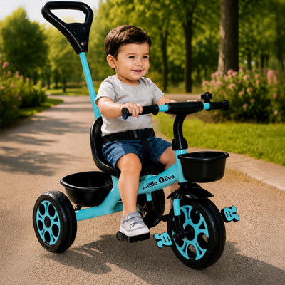 Little Olive Star Rider Tricycle - Safe, Sturdy, And Stylish Ride-On Toy For Kids, Ages 2-5 Tricycle(Blue, Black)